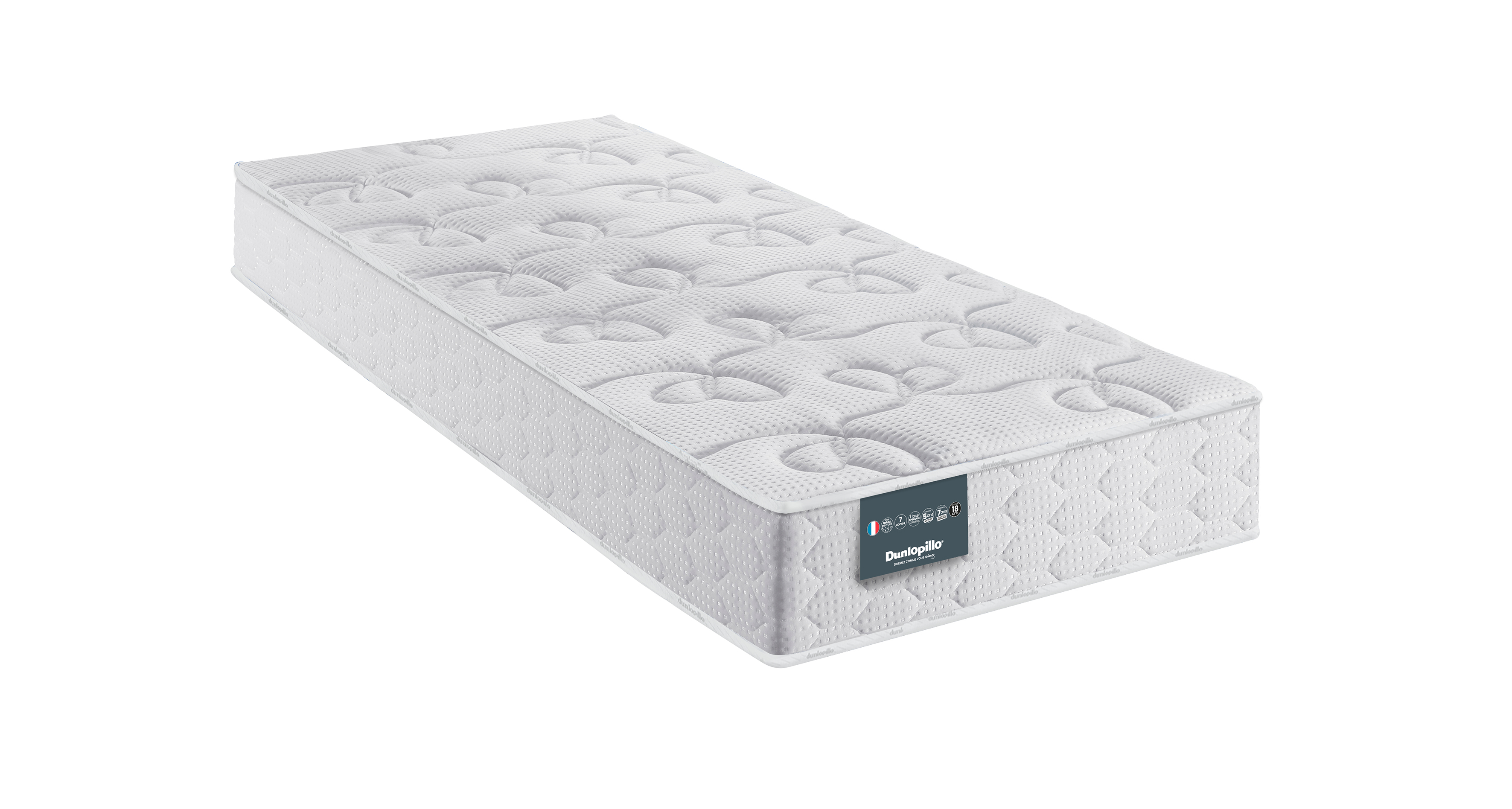 Matelas Latex Dunlopillo SUPER CASSIOPE RELAX  2x80x200 (2 pers)
